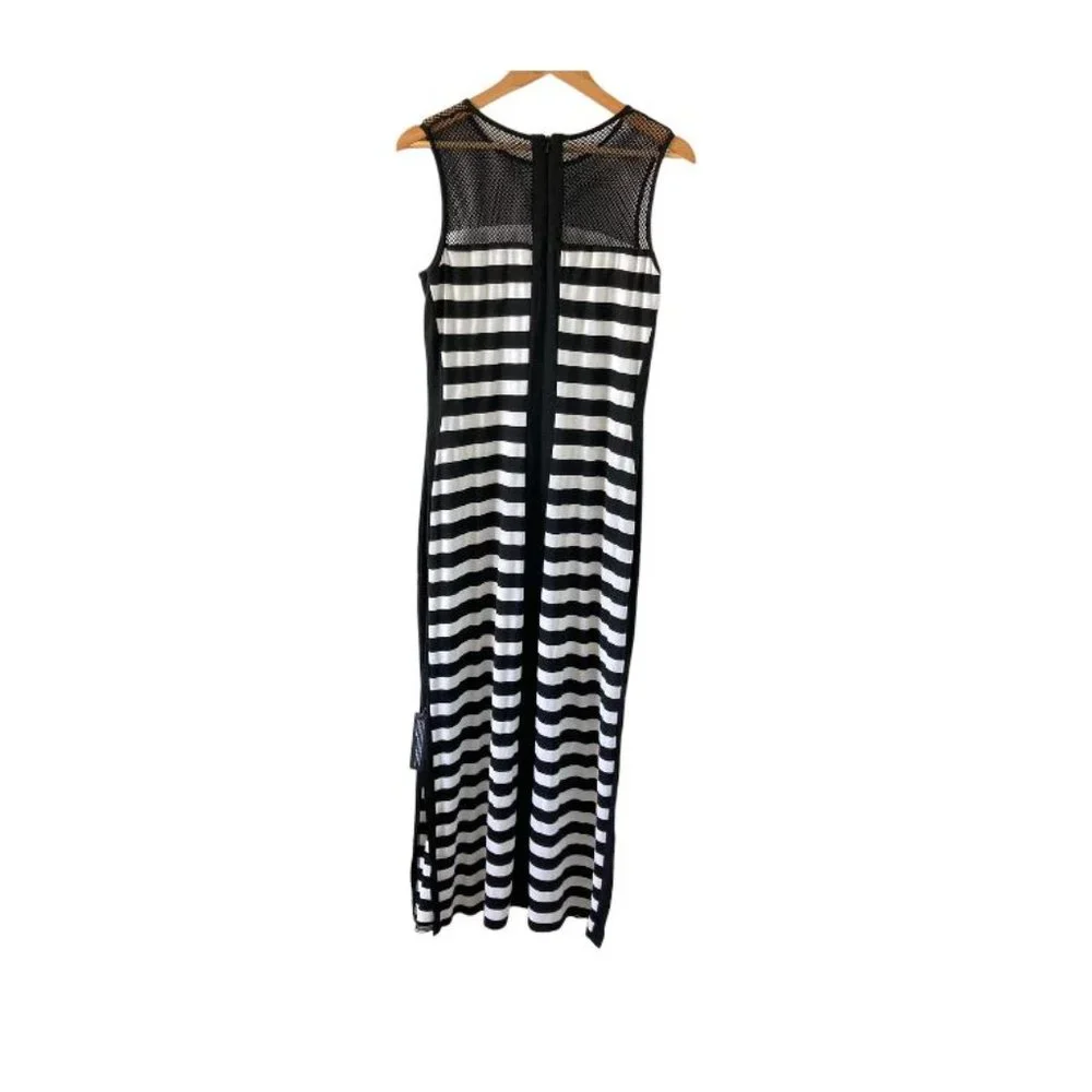 BNWT Roman Women's Black & White Stripe Maxi Dress UK Size 14 - Picture 2 of 14